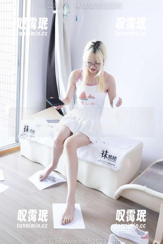 BoBoSocks袜啵啵 - 白色短棉袜与涵涵：资源清单上不容错过的可爱！