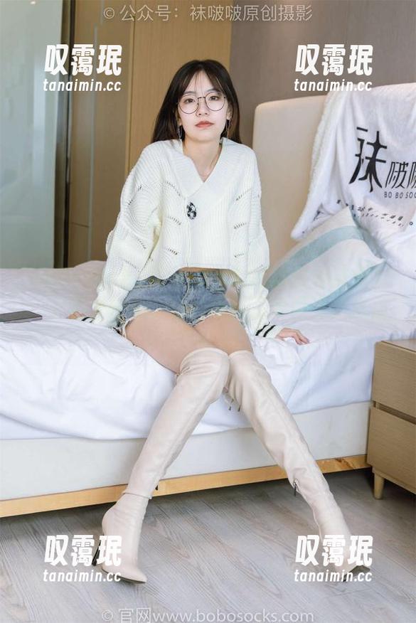 BoBoSocks袜啵啵 - 雪糕的白棉袜魅力：无圣光合集，悄悄吸引了我目光的焦点！